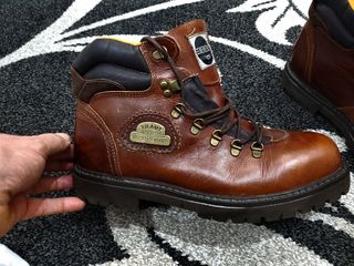 botas piel cuero marrón montaña talla 45