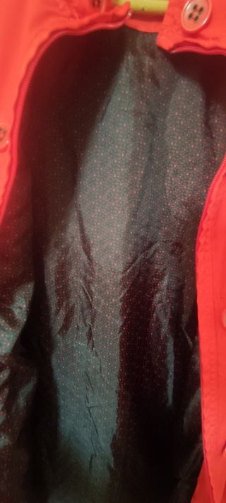 Cazadora Parka mujer rojo. Talla 38-40