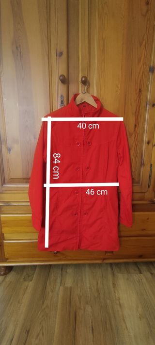 Cazadora Parka mujer rojo. Talla 38-40