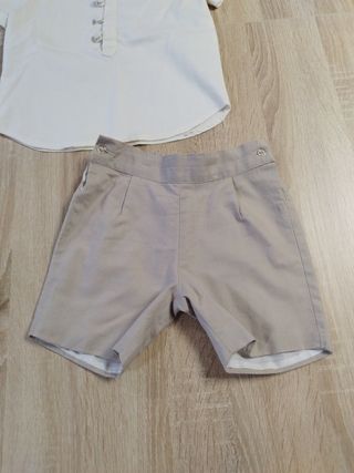 Traje niño talla 4 -5. camisa pantalón y fajin