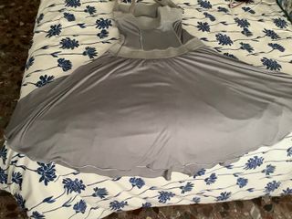 Vestido gris plata