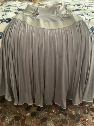 Vestido gris plata