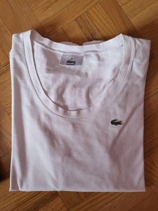 2 camisetas media manga Lacoste, talla 42