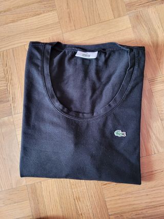 2 camisetas media manga Lacoste, talla 42