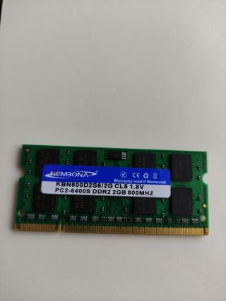 Memoria RAM 2GB PC2-6400S DDR2 800 MHz