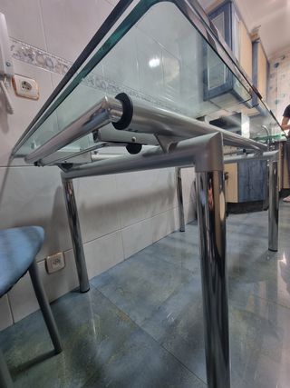 Mesa de cristal para cocina