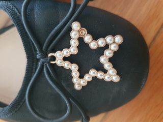 Bailarina zapato negro estrella zara niña