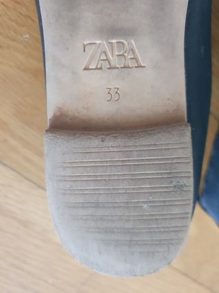 Bailarina zapato negro estrella zara niña