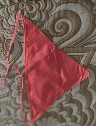 Pañueleta niña bicolor(naranja )