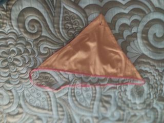 Pañueleta niña bicolor(naranja )