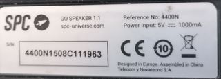 altavoz Bluetooth SPC nuevo