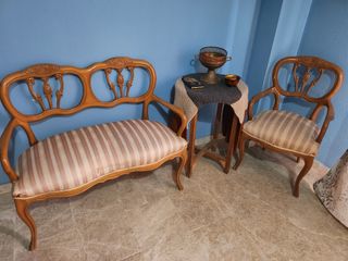 Antiguedad-el sillon y la silla