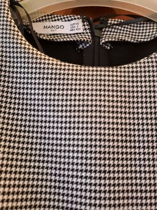 Vestido Mango pata de gallo