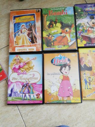 CD, películas de niños