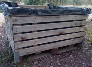 Cama de cultivo madera macetero huerto jardinera