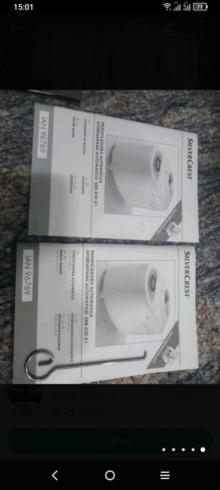 Panificadora automática amasadora