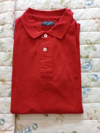 Polo m/c rojo Zara