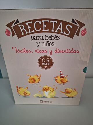 Libros de recetas bebés y niños