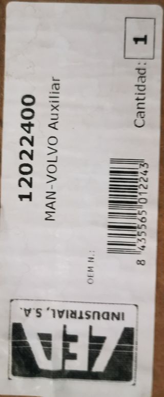Espejo retrovisor auxiliar MAN–VOLVO 12022400 nuev