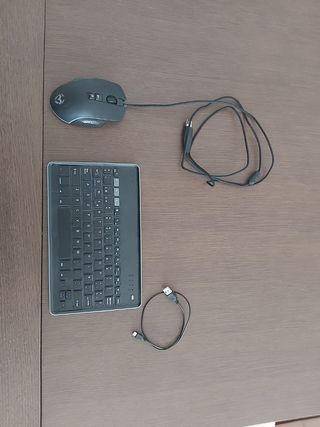 Ratón gaming + teclado tablet