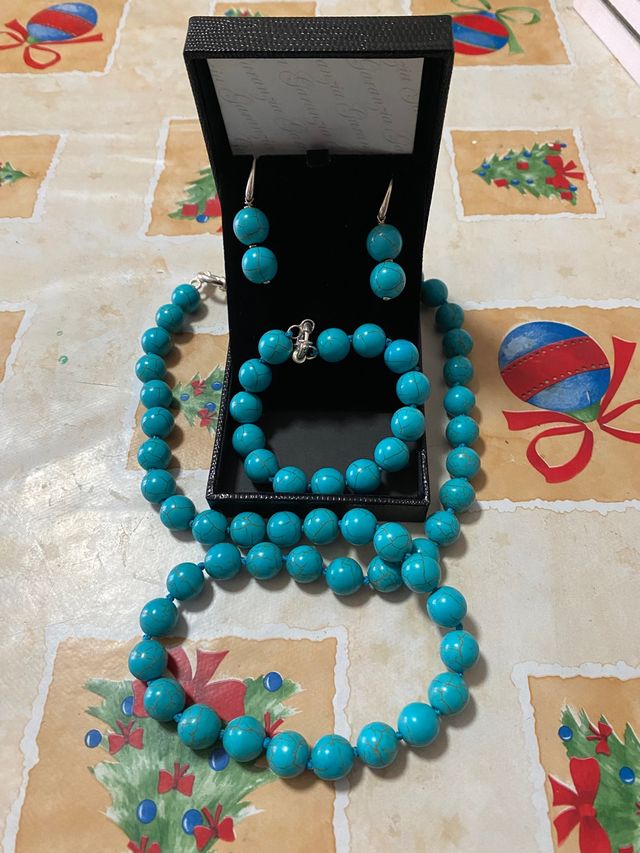Parure Argento artigianale Turchese