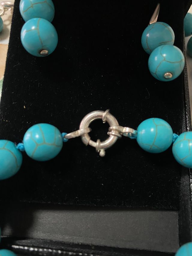Parure Argento artigianale Turchese