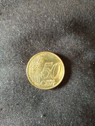 Moneda de 50 centimos de Bélgica 