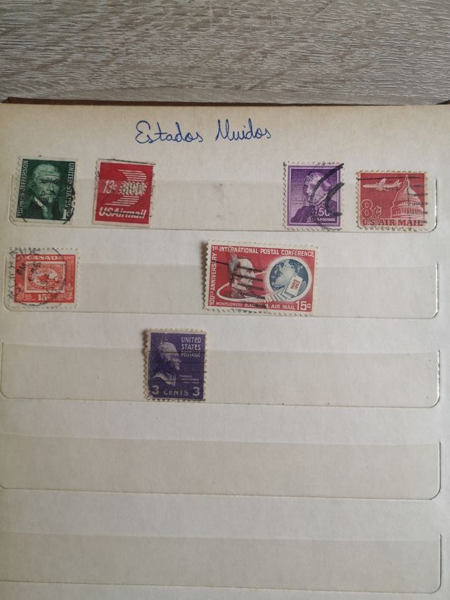 Colección de sellos de muchos países