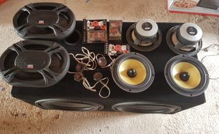 Equipo de sonido de coche completo