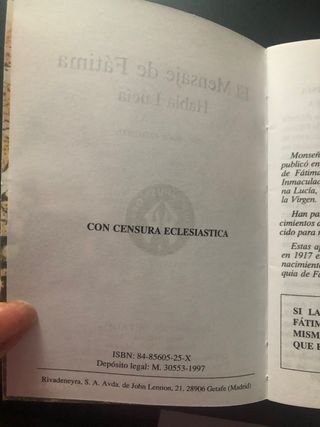 El mensaje de Fatima Habla Lucia