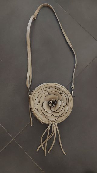 Bolso flor rosa