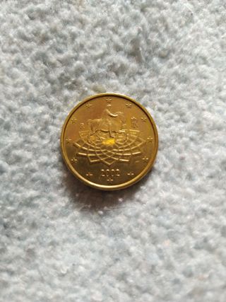 Moneda de 50 centimos de Italia 
