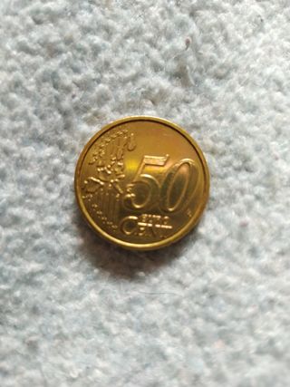 Moneda de 50 centimos de Italia 