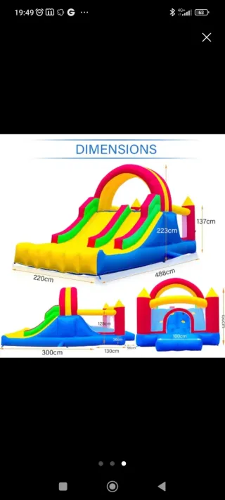 ALQUILER Minicastillo Hinchable desde 39€ el día