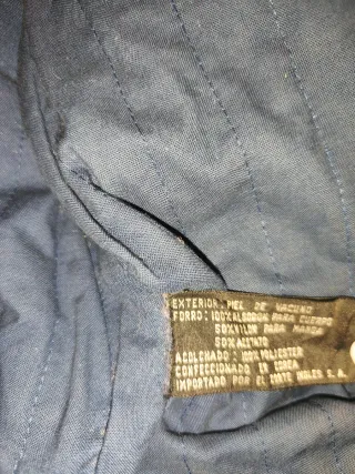 Cazadora piel hombre borrego