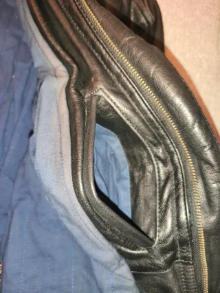 Cazadora piel hombre borrego