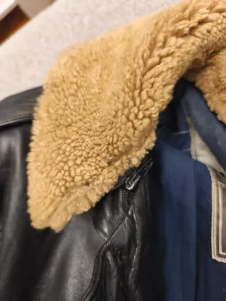 Cazadora piel hombre borrego