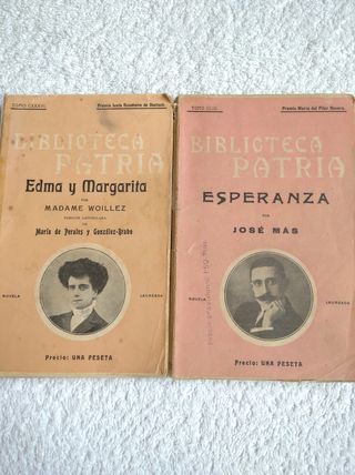 8 NOVELAS ANTIGUAS "BIBLIOTECA PATRIA" AÑO 1918-21