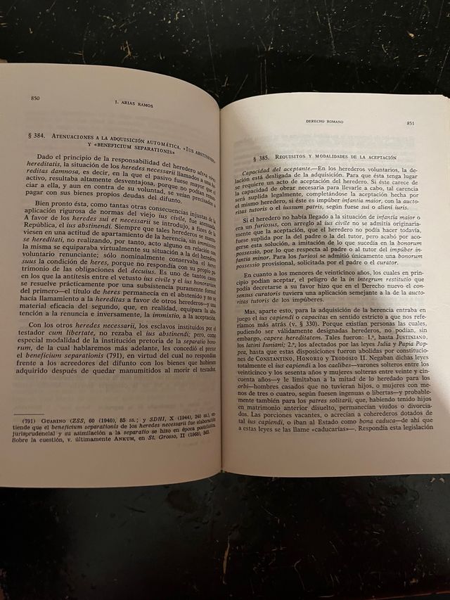 Sinopsis de DERECHO ROMANO TOMO I Y II