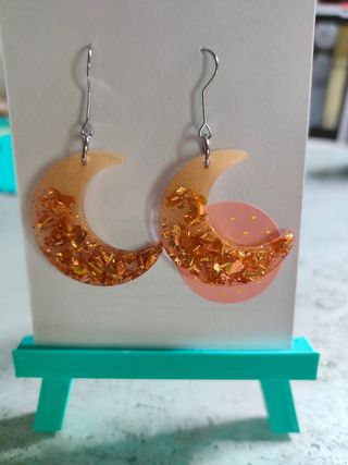 Pendientes de resina