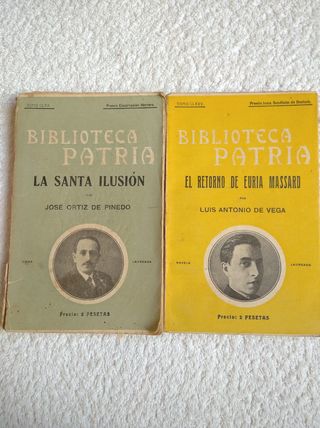 LOTE 9 NOVELAS ANTIGUAS "BIBLIOTECA PATRIA" 1918