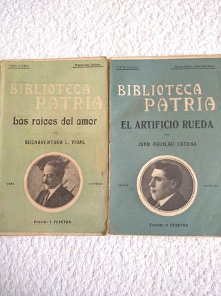 LOTE 9 NOVELAS ANTIGUAS "BIBLIOTECA PATRIA" 1918