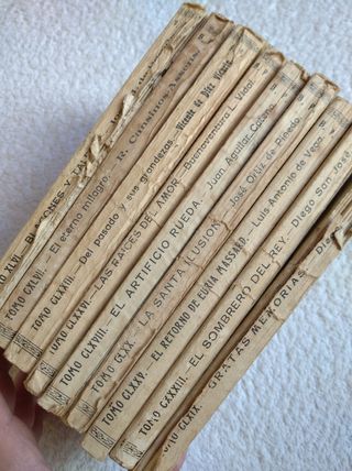 LOTE 9 NOVELAS ANTIGUAS "BIBLIOTECA PATRIA" 1918