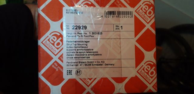 2 cojinetes de apoyo telescópico ford