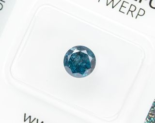 Diamante - 0.94, AZUL  tratamiento de color I2