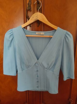 Camiseta azul bebé 