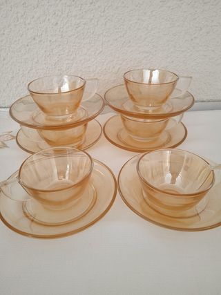 juego de café vintage duralex nuevo