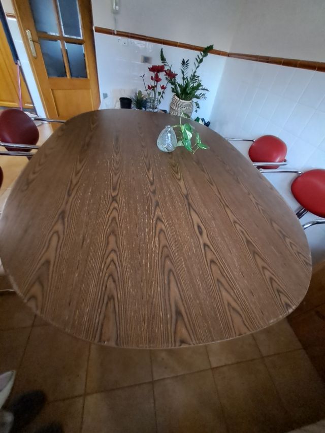 Mesa comedor ovalada de diseño 180x120 cm