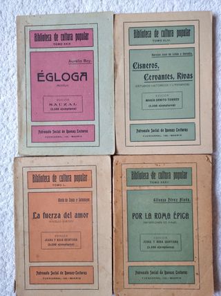 14 NOVELAS ANTIGUA BIBLIOTECA CULTURA POPULAR 1918