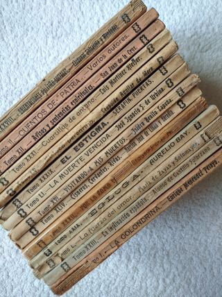 14 NOVELAS ANTIGUA BIBLIOTECA CULTURA POPULAR 1918